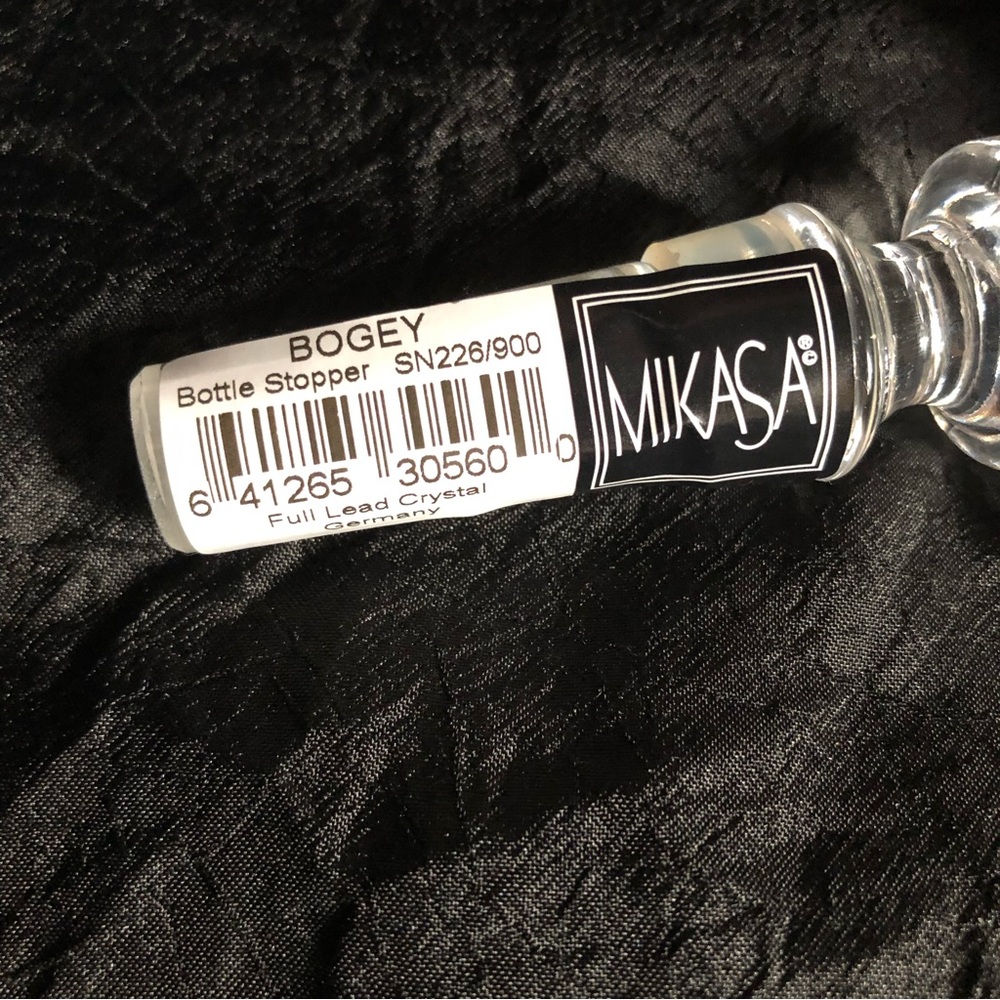 Vintage Mikasa Crystal Bottle Stopper - Bogey Golfer - Picture 12 of 15